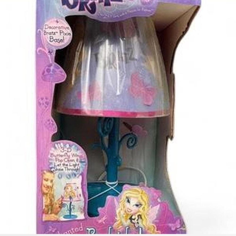 Pink and Blue Butterfly Table Lamp - Home Accents